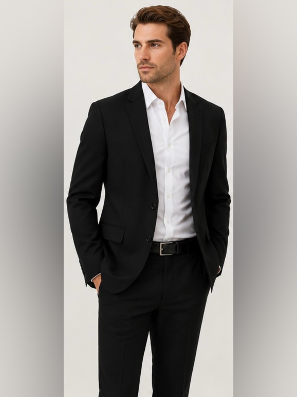 Express Extra Slim Black Blazer 36R Men’s Suit Jacket Modern Fit